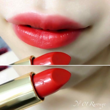 <旧>ルージュ ピュールクチュール No.1 ルルージュ/YVES SAINT LAURENT BEAUTE/口紅を使ったクチコミ（2枚目）