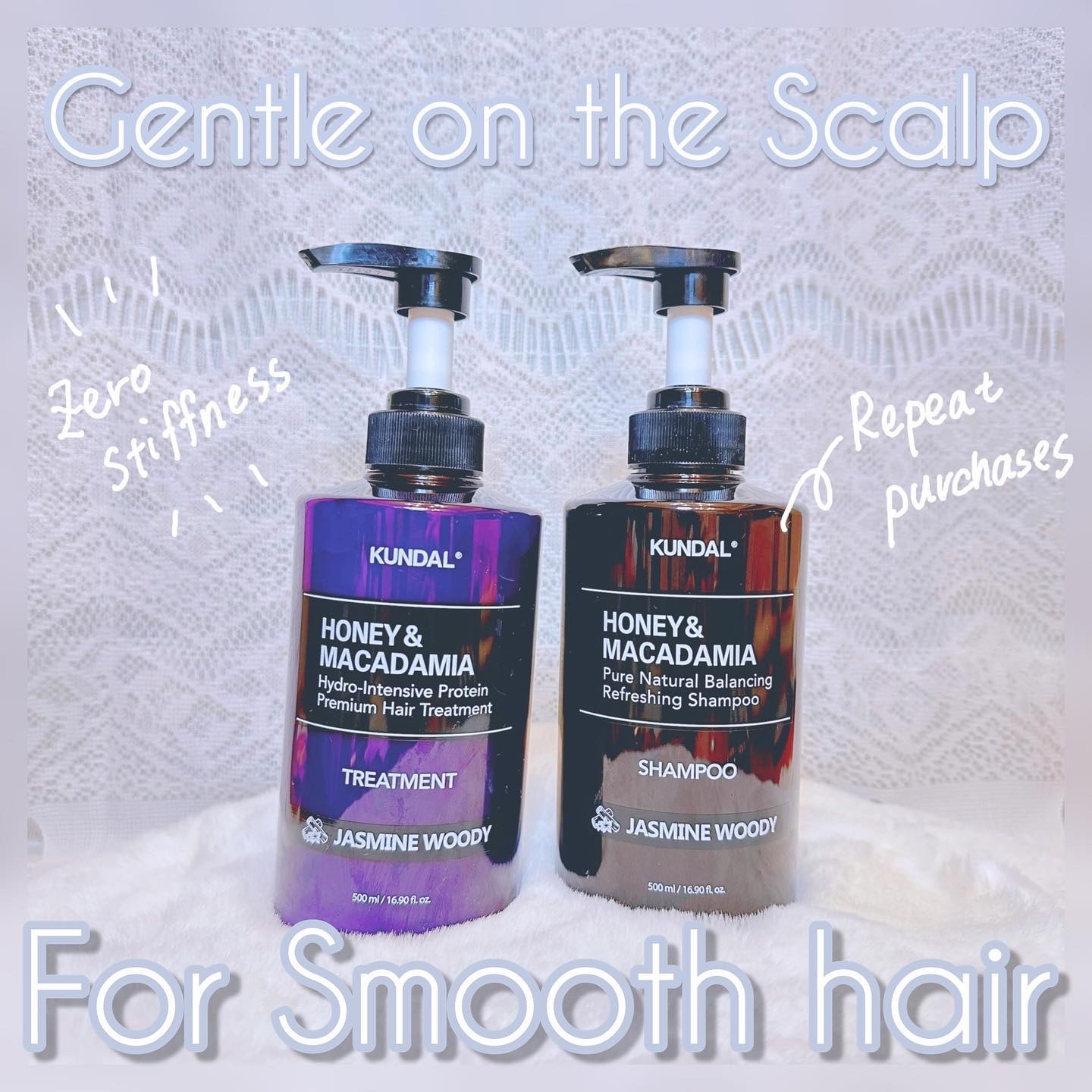 ハニー&マカデミアシャンプー／トリートメント  LA VIE EN RORE  /KUNDAL/市販シャンプーを使ったクチコミ（1枚目）