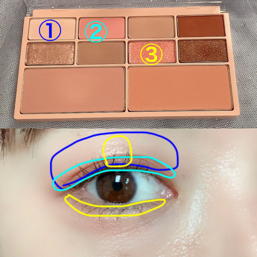 インク フィッティング カラー パレット/PERIPERA/アイシャドウパレットを使ったクチコミ（3枚目）