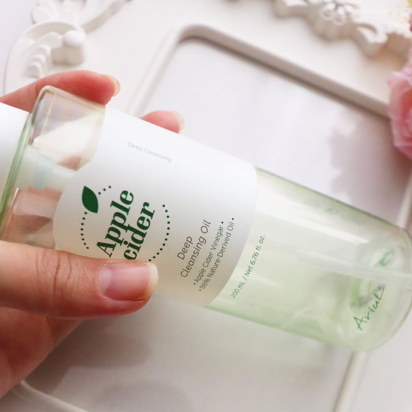 Ariul アリウルアップルサイダーディープクレンジングオイルのクチコミ「アリウル.
アップルサイダーディープクレンジングオイル.
.
♪
使いきりです✨️.
メイク落.....」（3枚目）