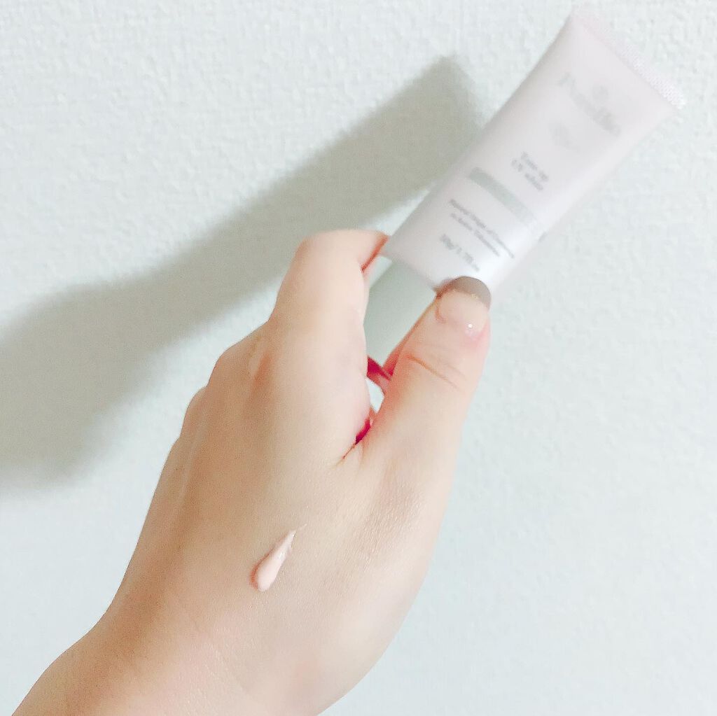 トーンアップUVホワイト/ピュールビオ/日焼け止めクリームを使ったクチコミ（2枚目）