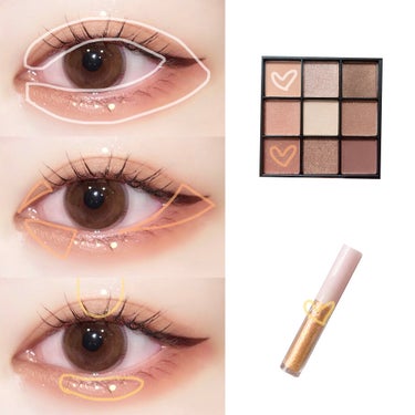 UR GLAM　BLOOMING EYE COLOR PALETTE/U R GLAM/アイシャドウパレットを使ったクチコミ（2枚目）