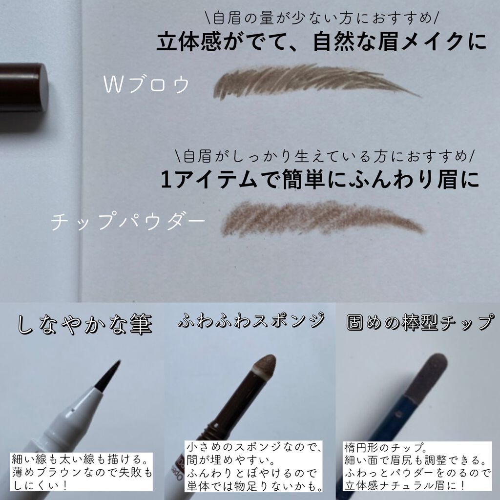 ラスティングWブロウEX N/サナ ニューボーン/リキッドアイブロウを使ったクチコミ(2枚目)