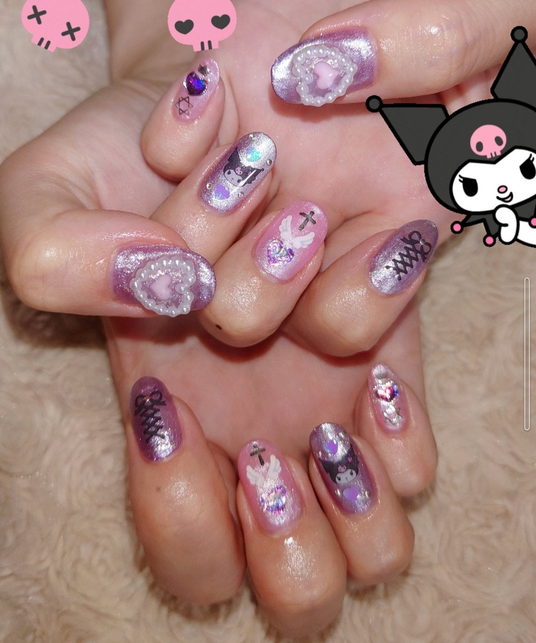 ネイルシール/キャンドゥ/ネイルシールを使ったクチコミ(1枚目)