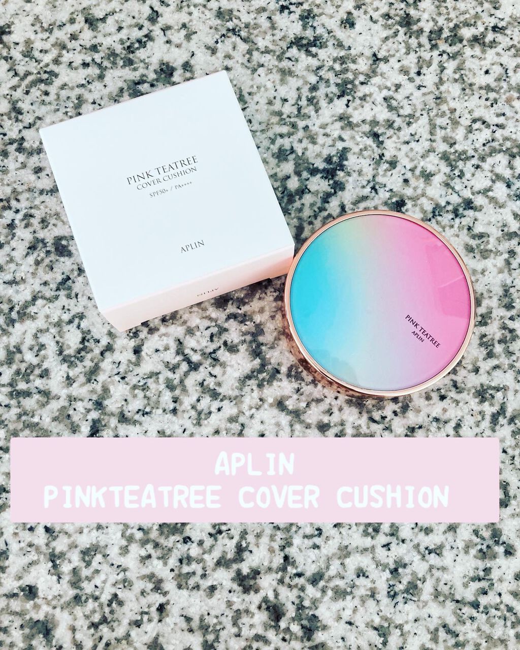 ピンクティーツリーカバークッション/APLIN/クッションファンデーションを使ったクチコミ（1枚目）