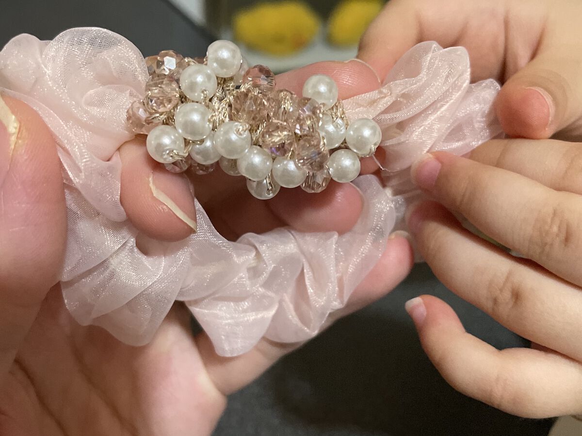 ヘアゴム/DAISO/ヘアアクセサリーを使ったクチコミ（2枚目）