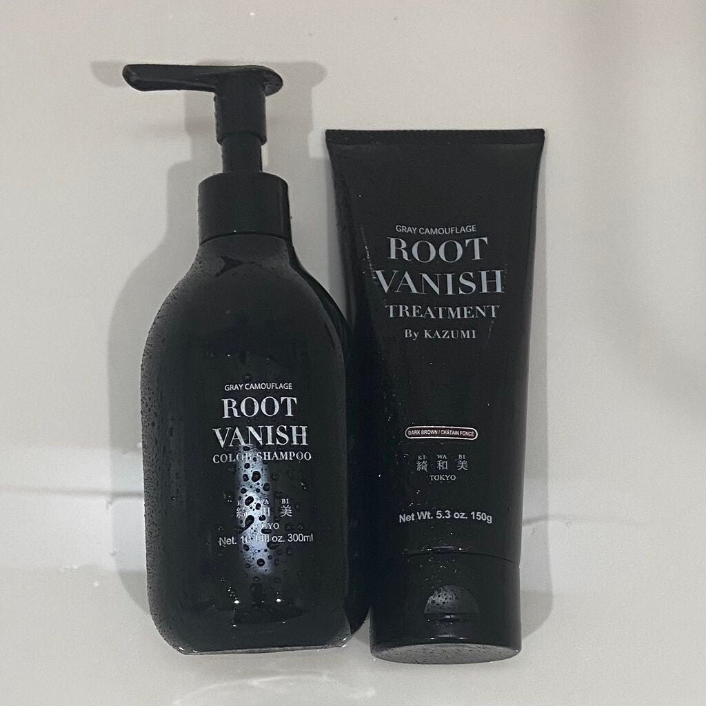 ROOT VANISH 白髪染めカラーシャンプー/ トリートメント/綺和美/市販シャンプーを使ったクチコミ(1枚目)