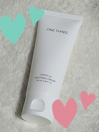 〈ONE THING〉
センテラスージングクリーム
 Centella Soothing Cream

化粧水が有名で化粧水も使ったことあり
良かった記憶があります🫂

見た目が洗顔っぽくてよく読まずに