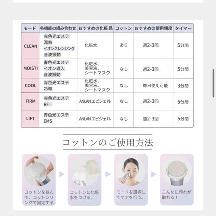 RF温冷美顔器/ANLAN/美顔器・マッサージを使ったクチコミ(3枚目)