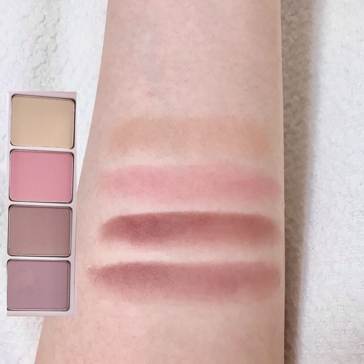 足しパレ 02 彫り深モーヴ/Fujiko/アイシャドウパレットを使ったクチコミ（3枚目）