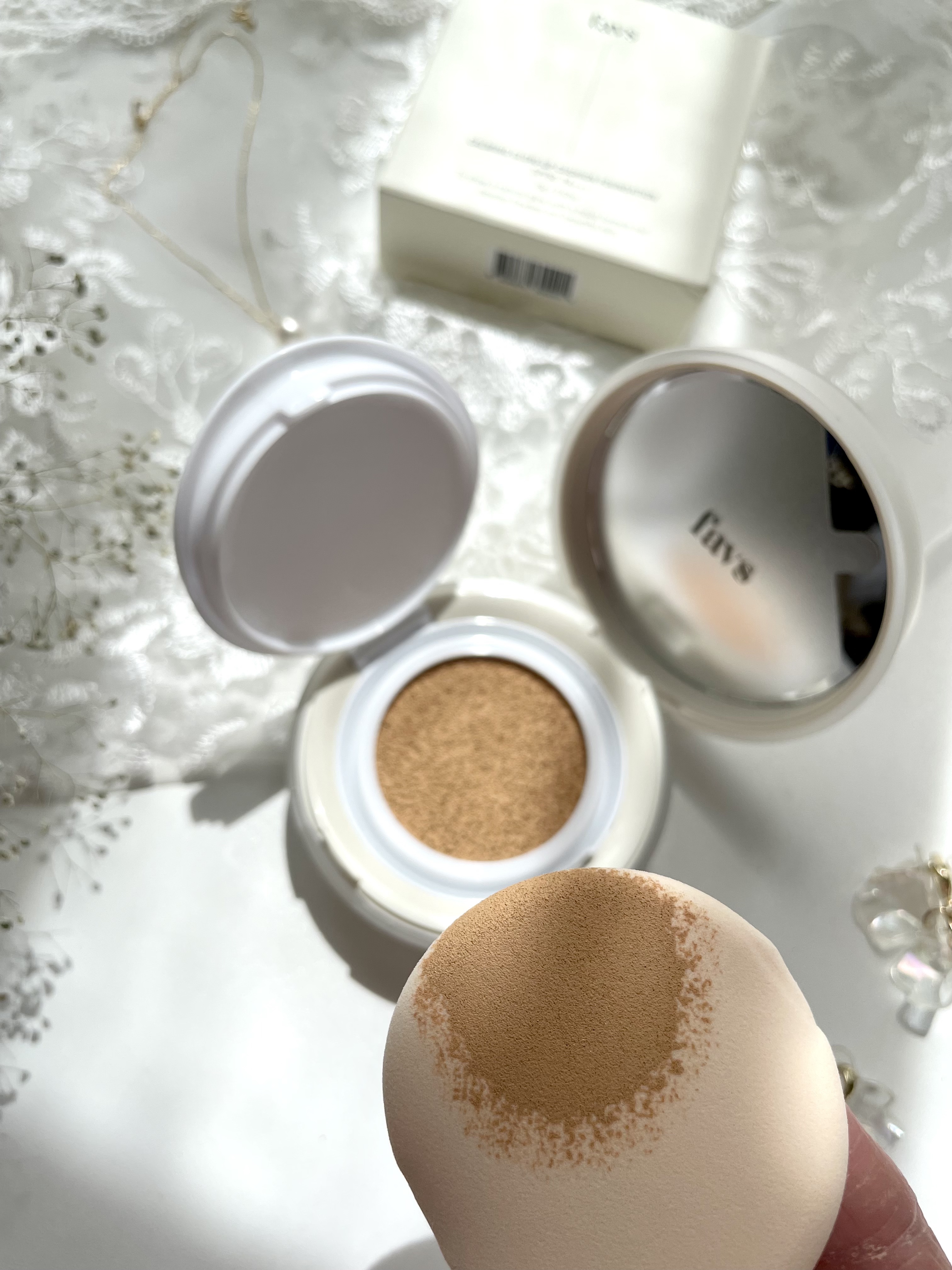 カーミンググロウアップクッションファンデーション/favs/リキッドファンデーションを使ったクチコミ（2枚目）