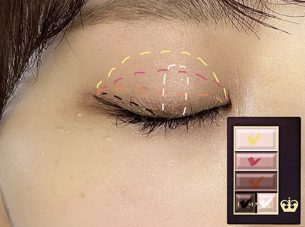 ショコラスウィート アイズ/リンメル ロンドン/アイシャドウパレットを使ったクチコミ（2枚目）