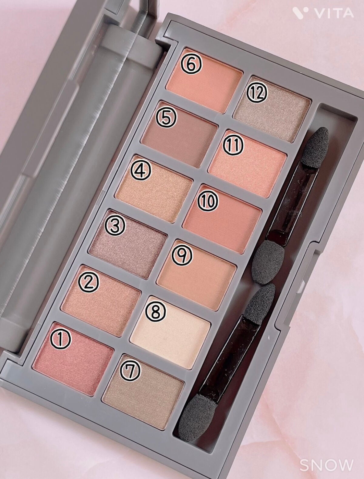 and U アイシャドウパレット/and U/アイシャドウパレットを使ったクチコミ(3枚目)