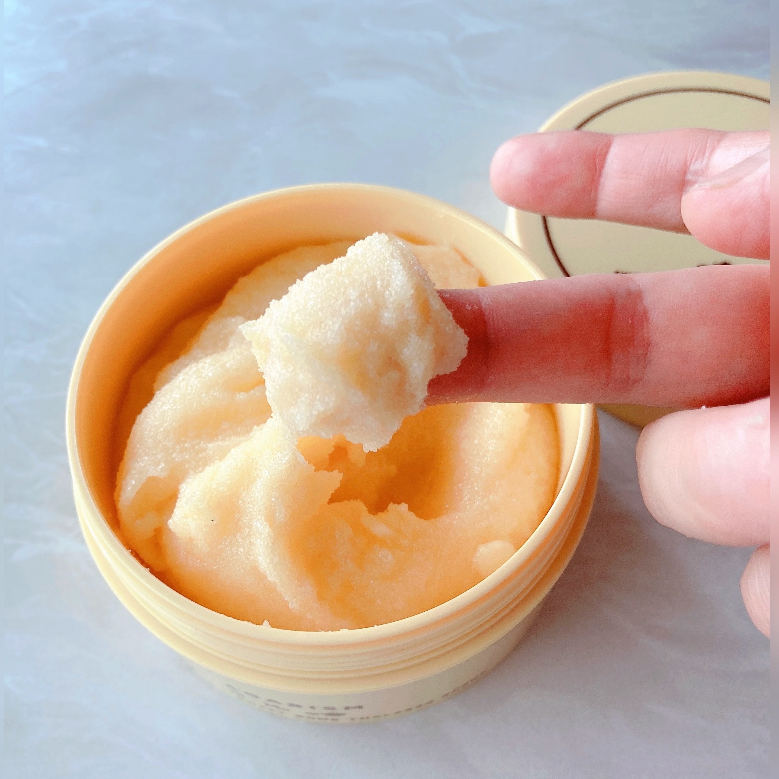 Q+Me スウィートボムタラソスクラブレモンティーの香り 180g/AGARISM/バストケア・ヒップケアを使ったクチコミ（3枚目）