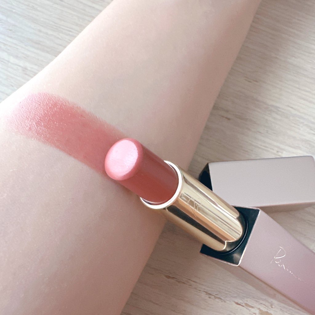 リリミュウ バタールージュ 03 アプリコットファッジ/Ririmew/口紅を使ったクチコミ（2枚目）