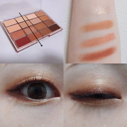 ソフトブラーリングアイパレット/wakemake/アイシャドウパレットを使ったクチコミ(3枚目)