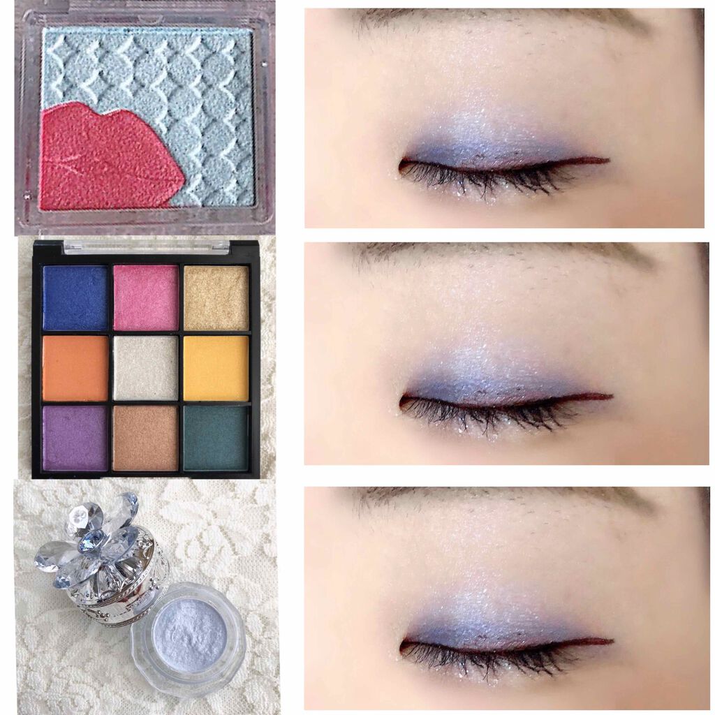 UR GLAM BLOOMING EYE COLOR PALETTE/U R GLAM/アイシャドウパレットを使ったクチコミ(4枚目)