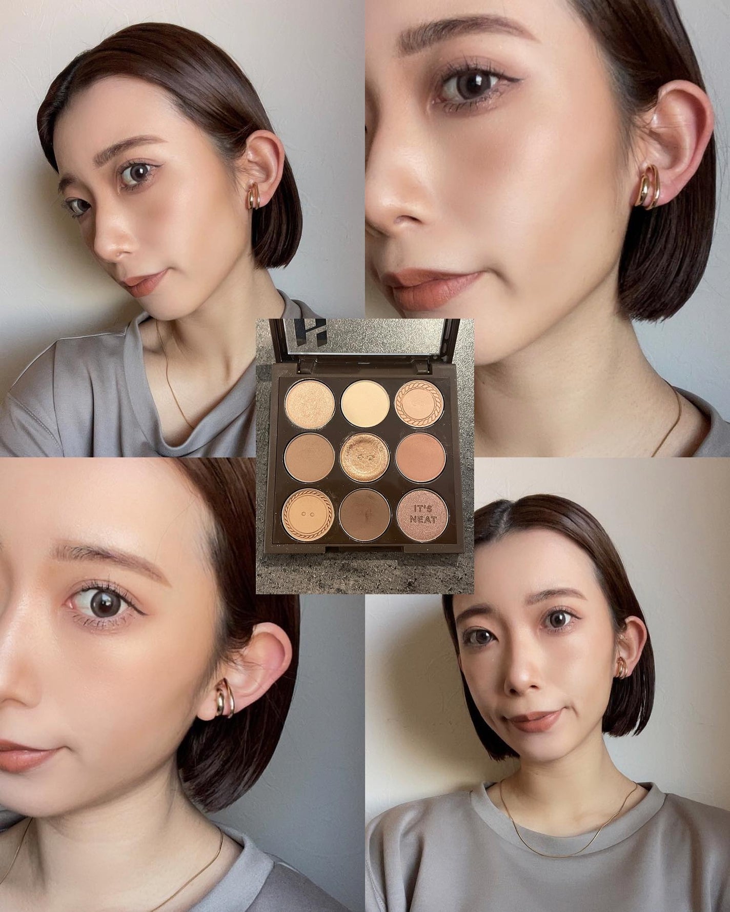 マイフェイブムードアイパレット 9カラー/HOLIKA HOLIKA/アイシャドウパレットを使ったクチコミ(5枚目)