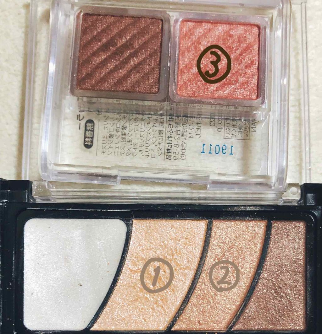 アイ カラー(チップ付)/ちふれ/アイシャドウパレットを使ったクチコミ（3枚目）