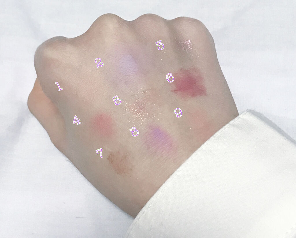 クォーツ 9色アイシャドウパレット(ドリームランドアイシャドウ)/ZEESEA/アイシャドウパレットを使ったクチコミ（3枚目）