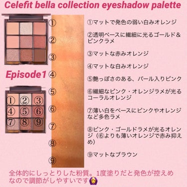 The Bella collection eyeshadow palette/CELEFIT/アイシャドウパレットを使ったクチコミ（2枚目）