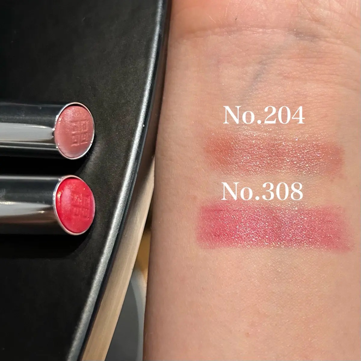 ローズ・パーフェクト No.204 ダスティ・ピンク（スプリングコレクション2024）/GIVENCHY/リップバームを使ったクチコミ（2枚目）