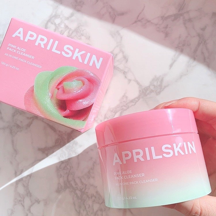 ピンクアロエメレンゲクレンザー/APRILSKIN/その他洗顔料を使ったクチコミ(6枚目)