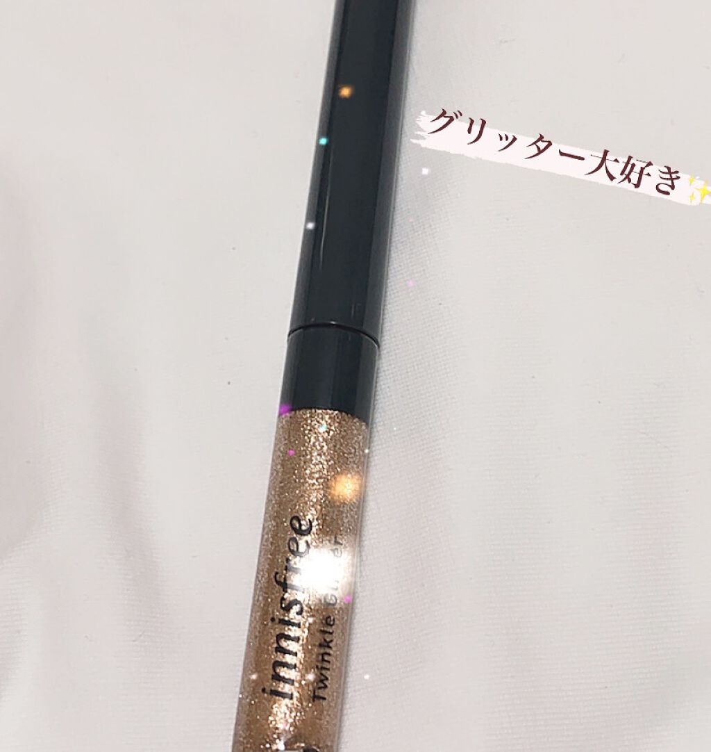 トゥインクル グリッター/innisfree/リキッドアイライナーを使ったクチコミ（1枚目）