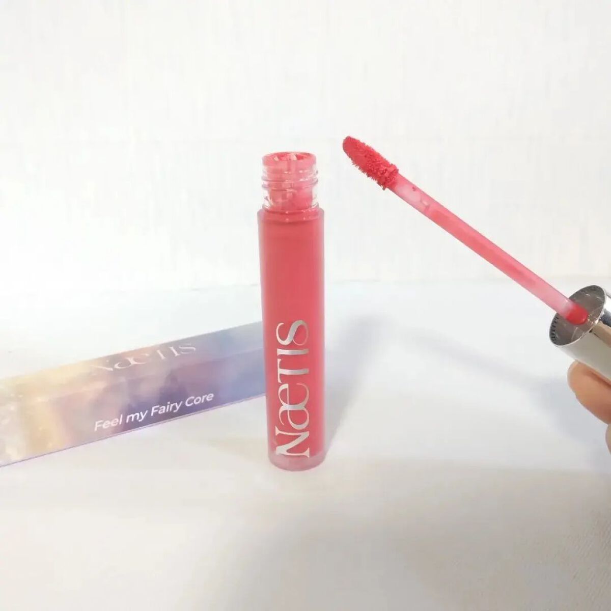 フェアリーコアステイブラーベルベットティント 201 Wednesday/NaeTIS/リップティントを使ったクチコミ（2枚目）