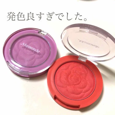 flower pop blusher/Mamonde/パウダーチークを使ったクチコミ（1枚目）