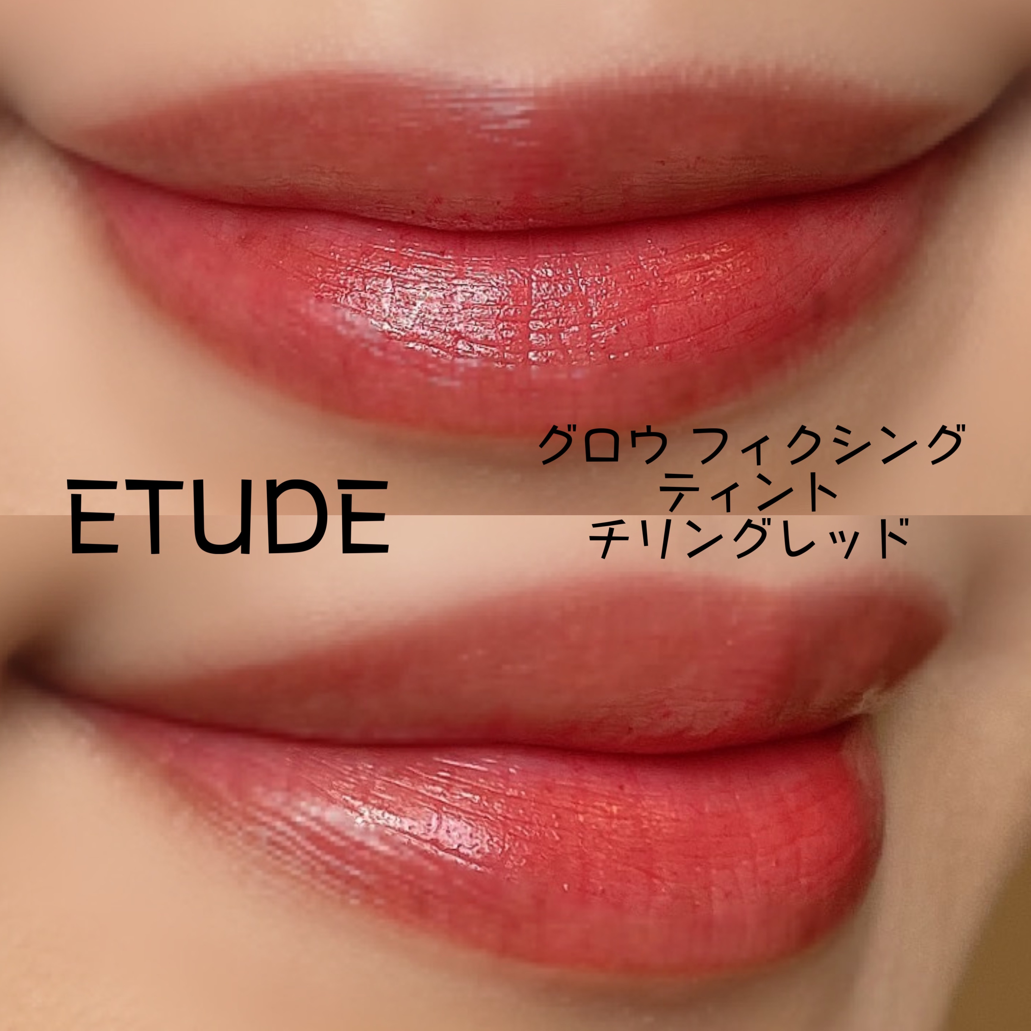 グロウ フィクシングティント/ETUDE/リップティントを使ったクチコミ（2枚目）