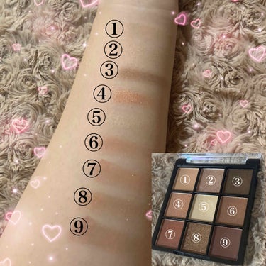 UR GLAM　BLOOMING EYE COLOR PALETTE/U R GLAM/アイシャドウパレットを使ったクチコミ（2枚目）