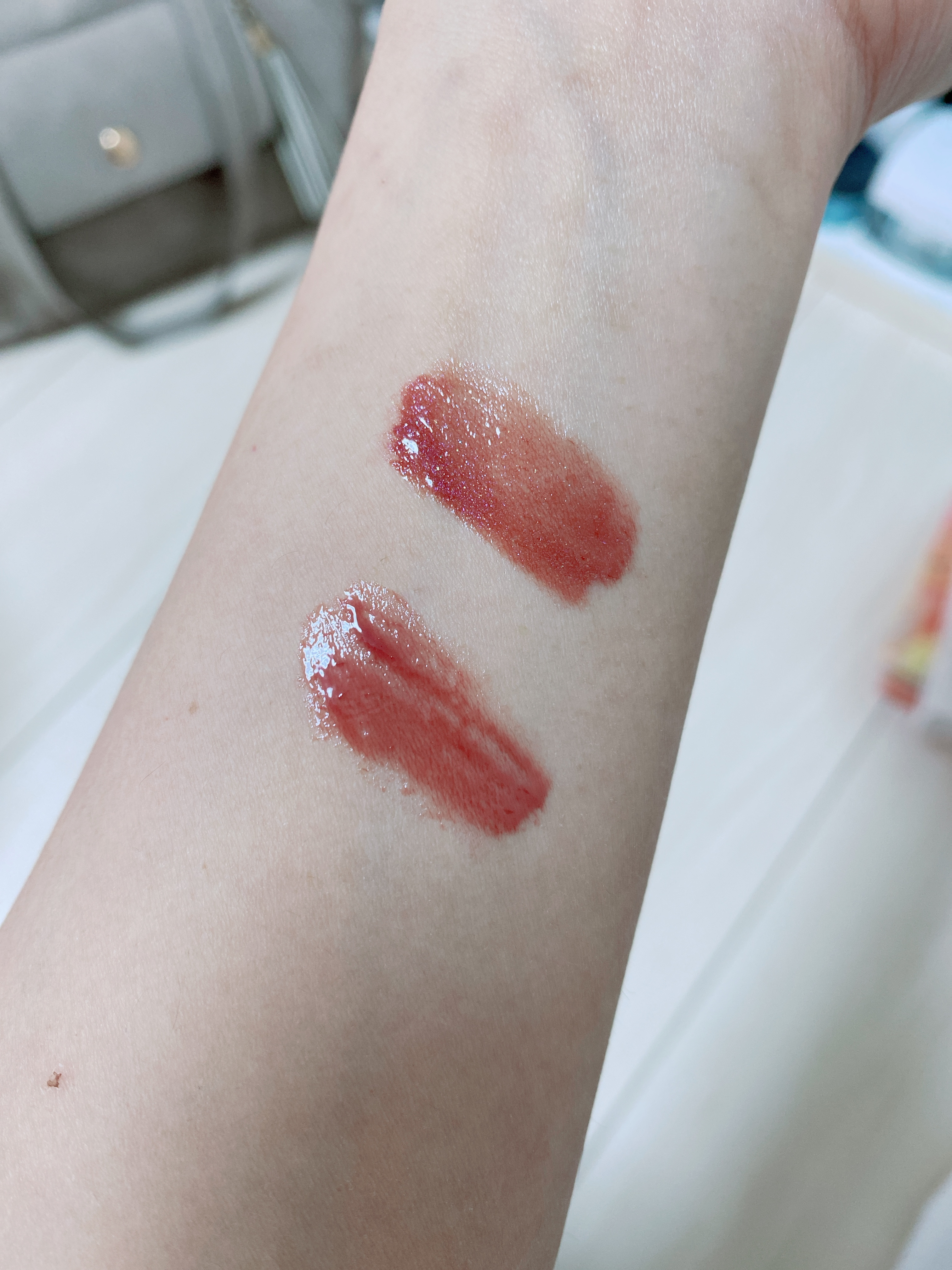 グロウリップス 01 グリーミングフィグ/MilleFée/口紅を使ったクチコミ（2枚目）