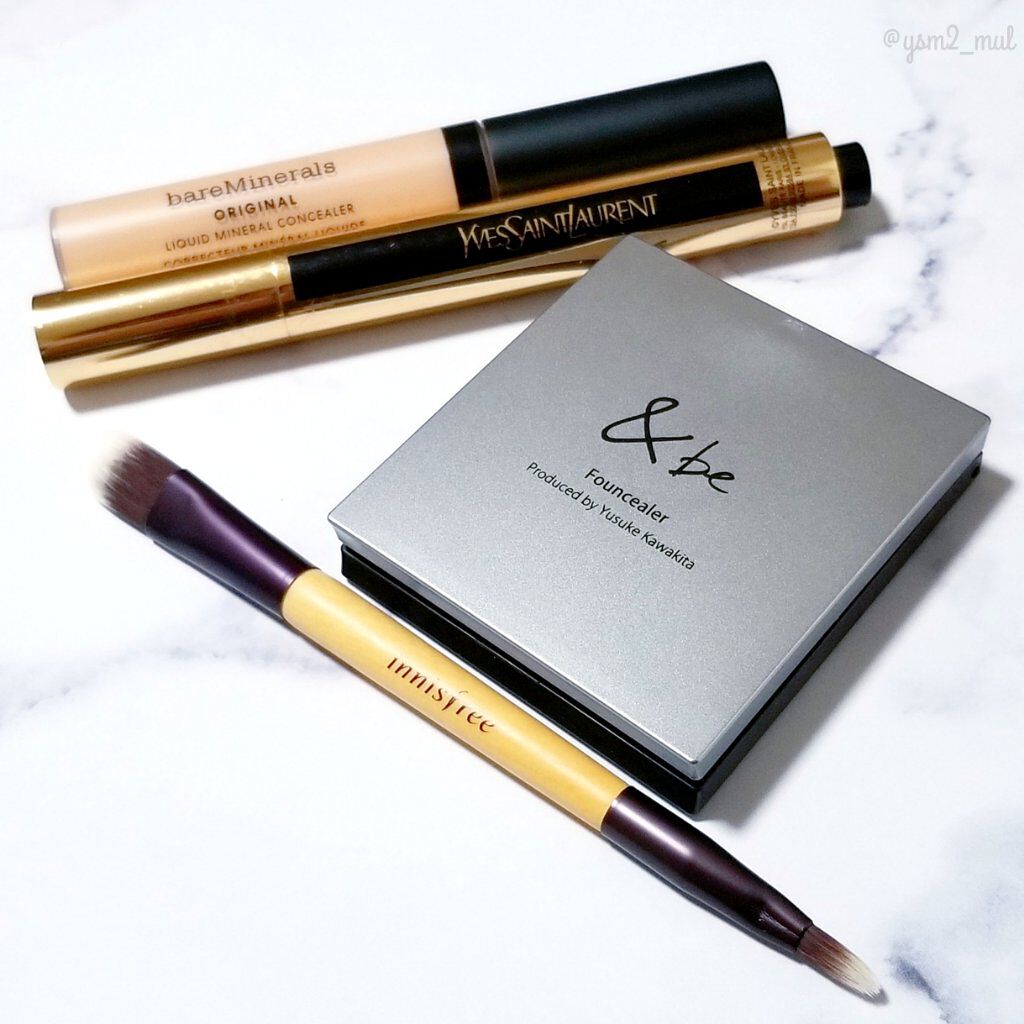 ミニ デュアルコレクティング ブラシ/innisfree/メイクブラシを使ったクチコミ(5枚目)