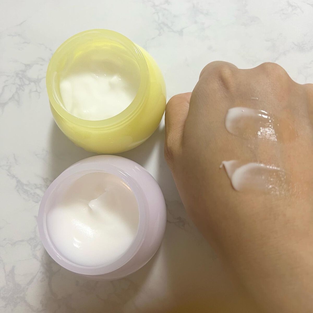 半熟ジュレクリーム/NUAN/フェイスクリームを使ったクチコミ（2枚目）