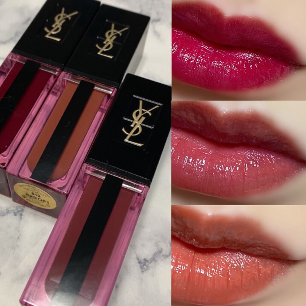 ルージュ ピュールクチュール ヴェルニ ウォーターステイン 603 イン ベリー ディープ/YVES SAINT LAURENT BEAUTE/口紅を使ったクチコミ（1枚目）