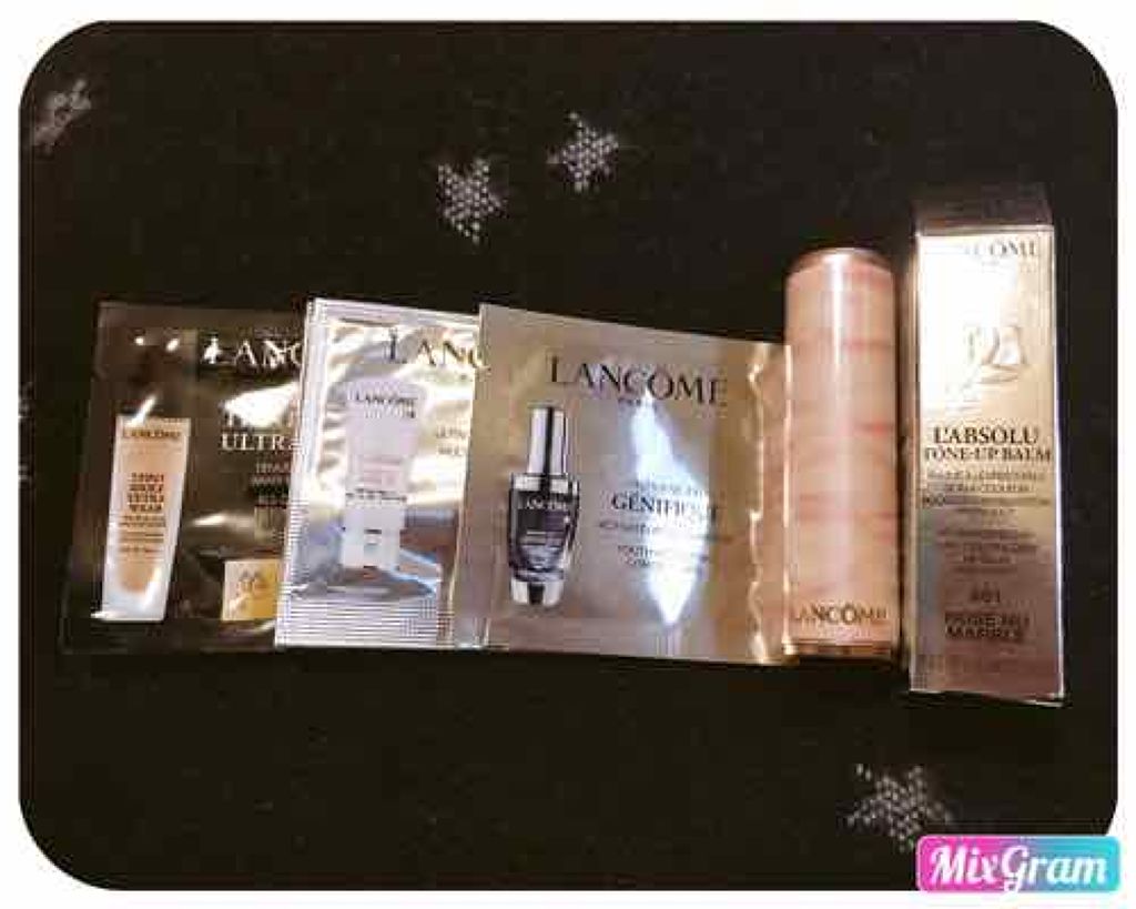 ラプソリュ トーン アップ バーム 601 ロゼマーブル/LANCOME/口紅を使ったクチコミ（1枚目）