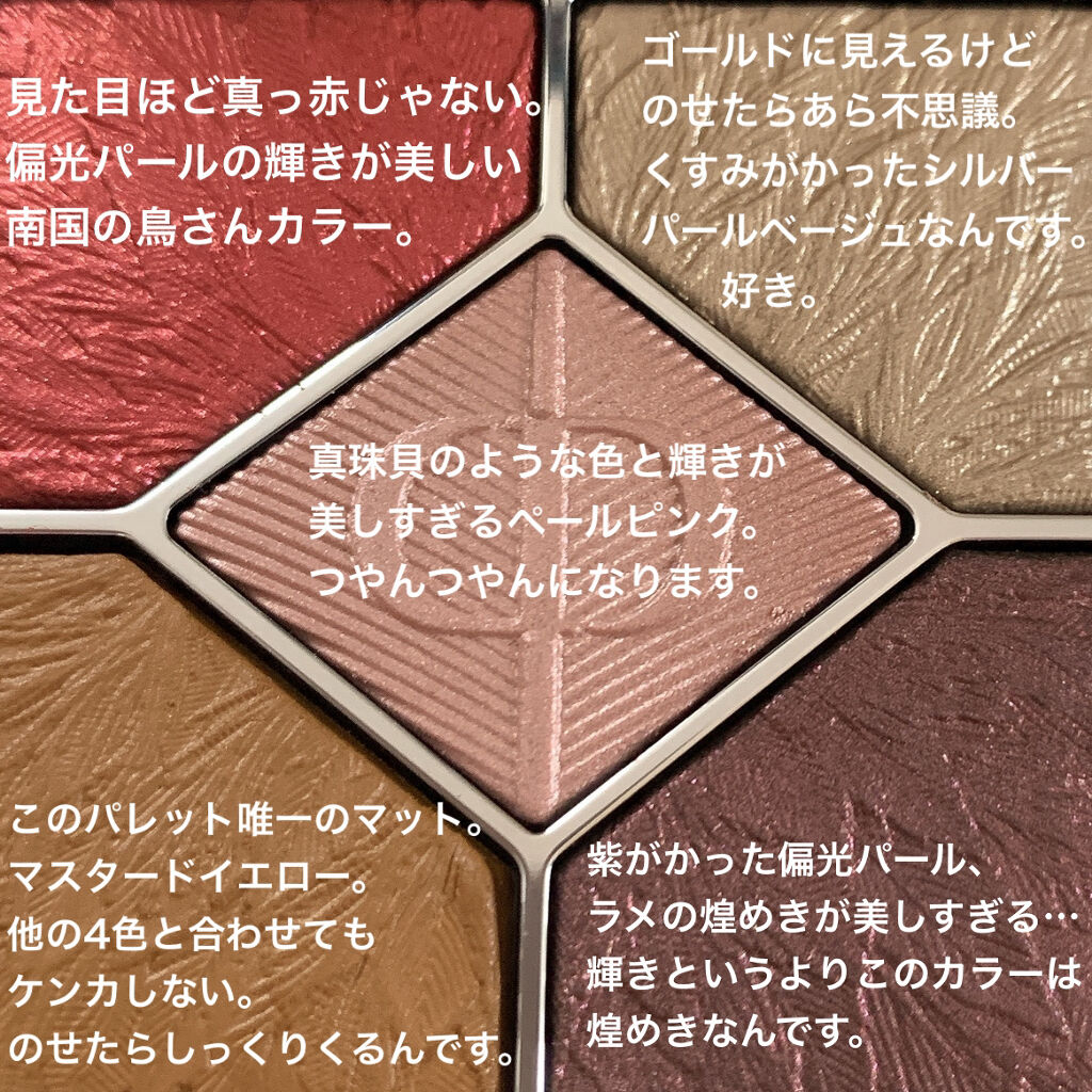 サンク クルール クチュール＜バーズ オブ ア フェザー＞/Dior/アイシャドウパレットを使ったクチコミ（3枚目）