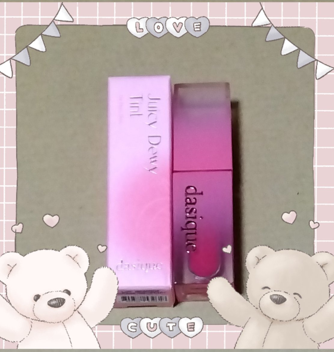 ジューシーデュイティント 04 プラムデュー/dasique/リップティントを使ったクチコミ（1枚目）