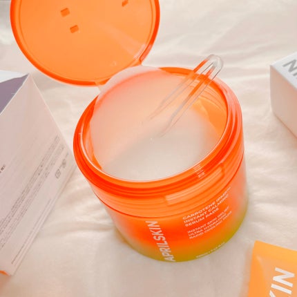 カロテンIPMP(TM) ブレミッシュカーミングセラムパッド/APRILSKIN/トナーパッドを使ったクチコミ(1枚目)