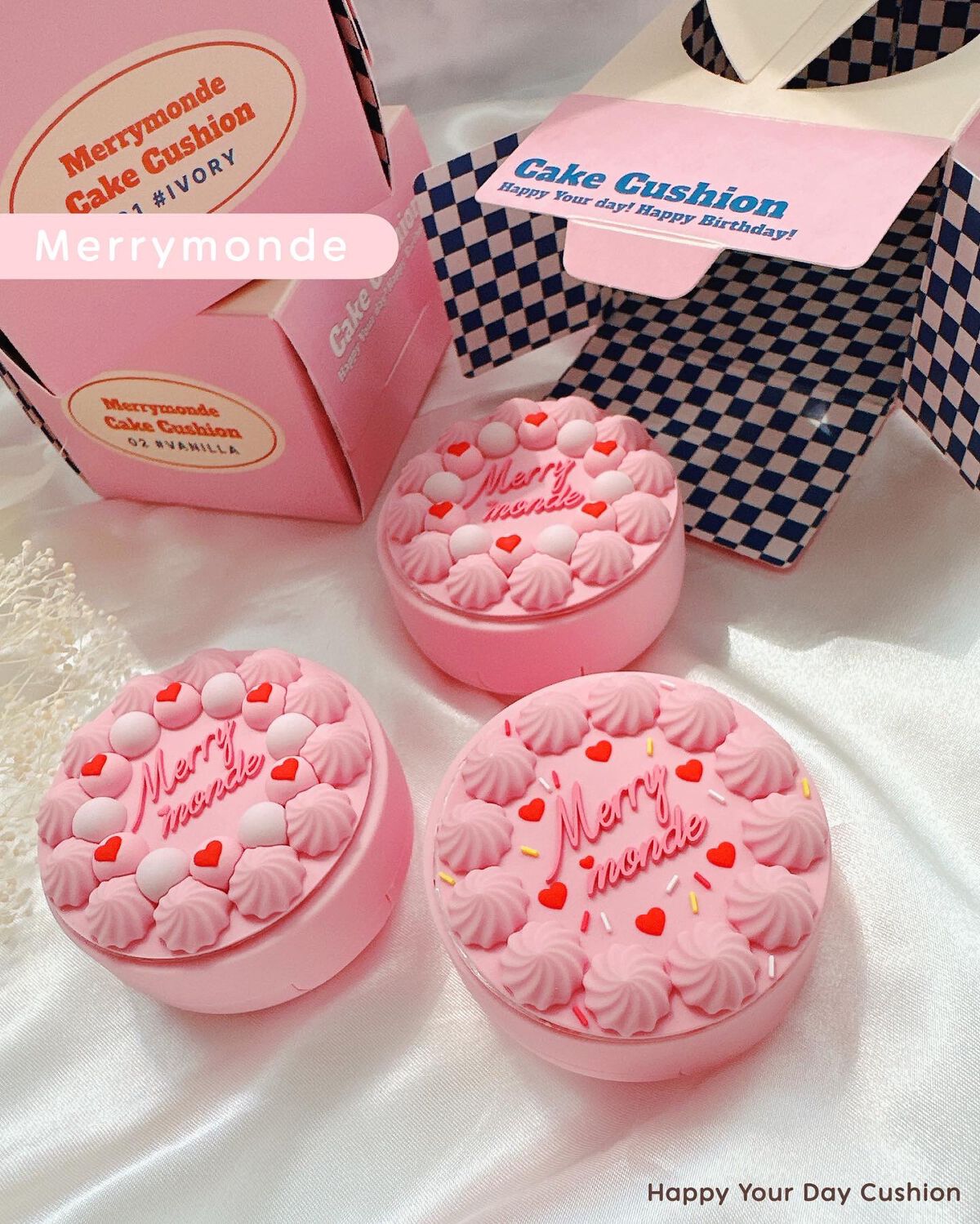 ハッピーユアデイクッション/Merrymonde/クッションファンデーションを使ったクチコミ（1枚目）