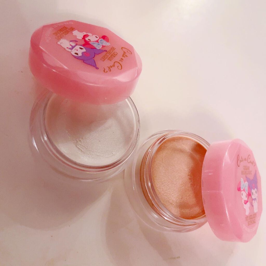 Cute or Cool?/セリア/クリームハイライトを使ったクチコミ(2枚目)