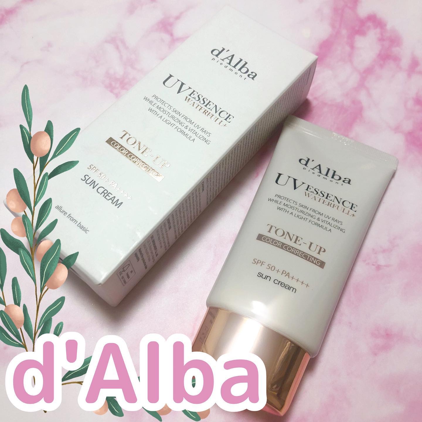 ウォータフルトーンアップサンクリーム/ダルバ/日焼け止めクリームを使ったクチコミ（1枚目）