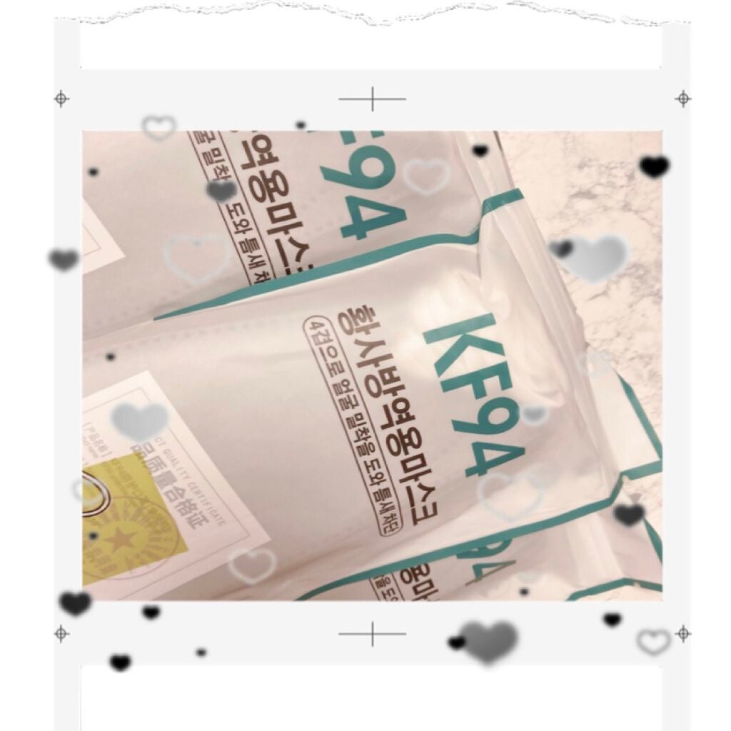 미❤︎みにょん on LIPS 「皆さん、kf94マスクって知ってますか??😷今話題の韓国の高性..」(1枚目)