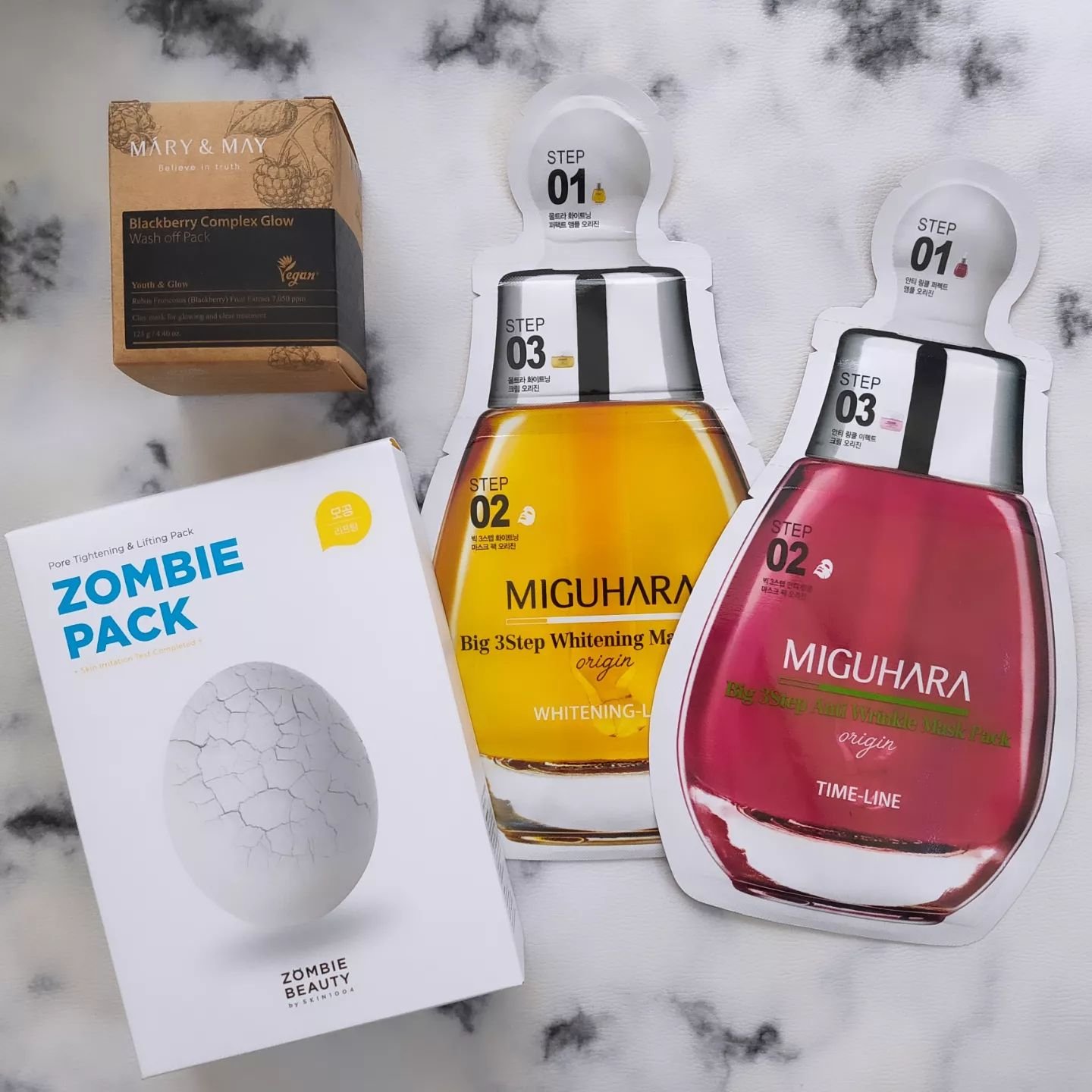 Big3 Step Whitening Mask Pack/MIGUHARA/シートマスク・パックを使ったクチコミ（1枚目）