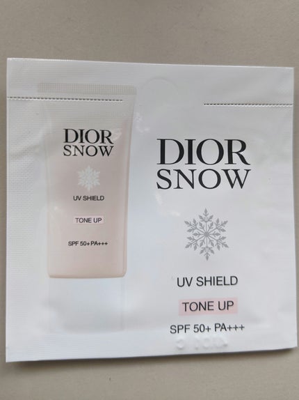 【旧】スノー UVシールド トーンアップ 50+/Dior/日焼け止めミルクを使ったクチコミ(1枚目)