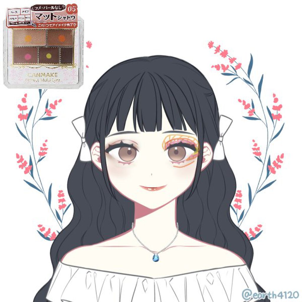 パーフェクトマルチアイズ/キャンメイク/アイシャドウパレットを使ったクチコミ（3枚目）