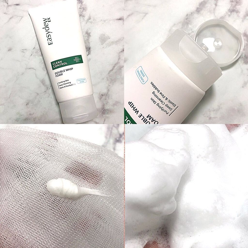 Easydew ダブルホイップフォームのクチコミ「#sponsored まるで生クリーム
#easydewex
#ダブルホイップフォーム
¥26.....」（3枚目）