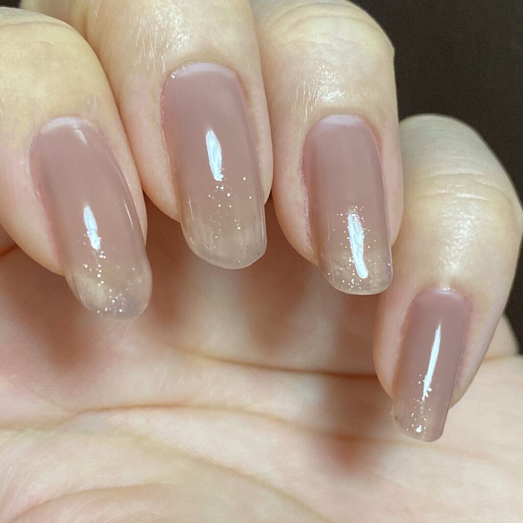 ウカ ラメベースコート ゼロ/uka/ネイルベースコートを使ったクチコミ（2枚目）