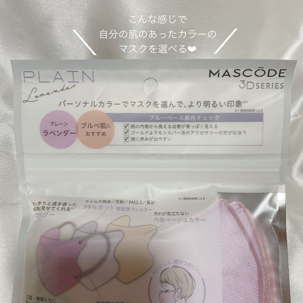 3D不織布マスク/MASCODE/マスクを使ったクチコミ（3枚目）